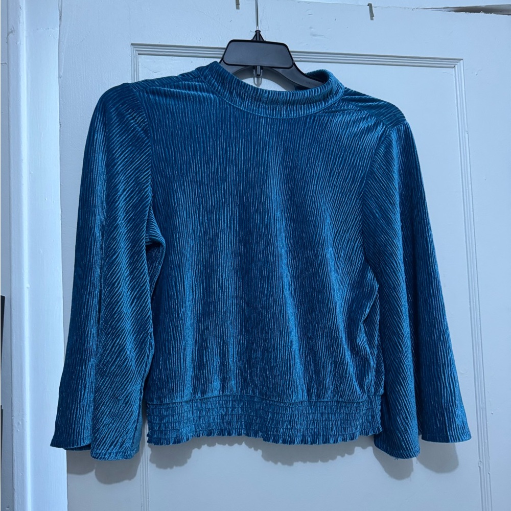 Blue Velvet Women's Top